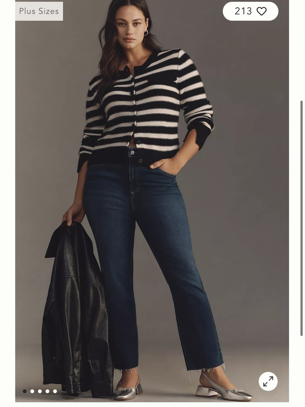 PAIGE cindy Dark Blue High-Rise Straight Jeans